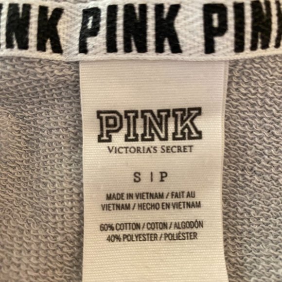 Victoria's Secret PINK Off the Shoulder Sweatshirt NWOT Women's Size Small - Picture 4 of 11